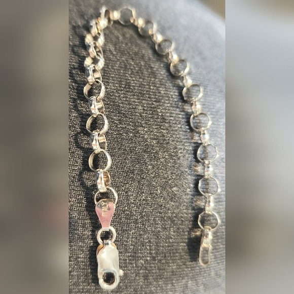 STERLING SILVER BRACELET "7 - Picture 1 of 10